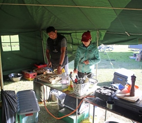 Baggy prepares Breakfast