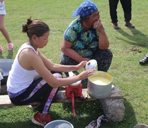 Cheese Making, separating yaks milk