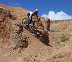 Tour, our cycling guide displays his skills