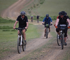 Keith and Rachel through the Gobi Dessert