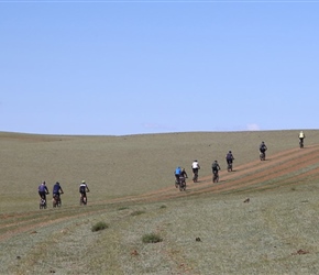 Leaving the lunch stop