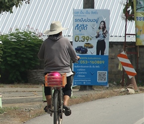 Local lady sporting a Thailand hat