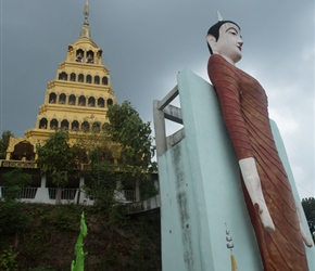 These were enormous Buddhas at Phrathat Doi Ha Chedi 