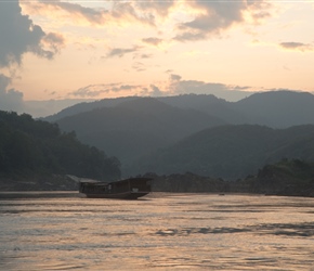 Early evening over the Mekong at Pak Beng