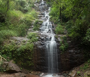 Waterfall at start of switchbacks up