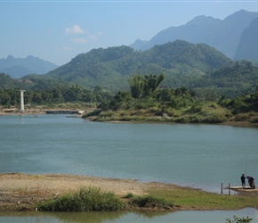 Railway and river