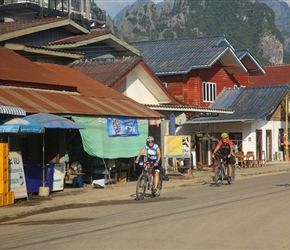 Dianne and Mike through Vang Viang