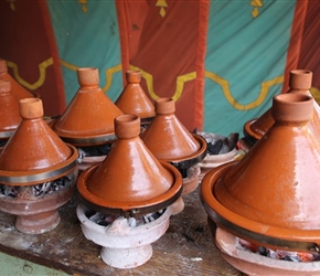 We'll see a lot of these - Tagines at Lakshiba