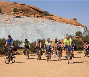 Lined up at Painted Rocks