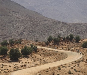 Zig zag track towards Tafraoute