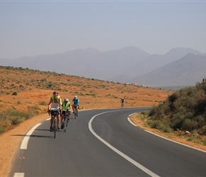 Carel, Linda and Barney near Sidi Ifni