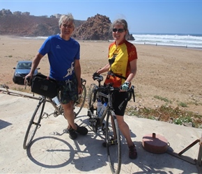 Neil and Sarah at Legzira Beach