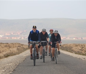 Barney, Malc, Carel and Dianne climbing