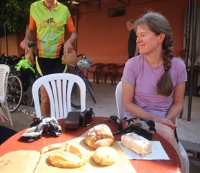 Sarah at lunch at Imi Mquorn