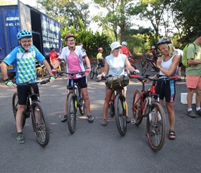 Tim, Carel, Chris and Gilly at the start