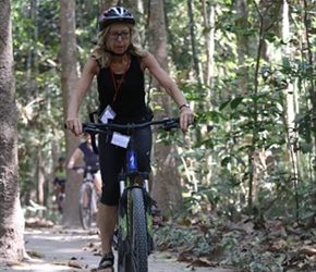 Gilly through woods in Angkor Wat complex