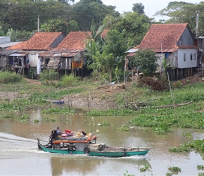 Boat on Mekong near Chau Doc