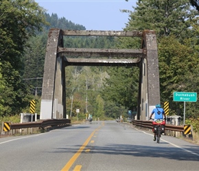 Keith over Duckabush river