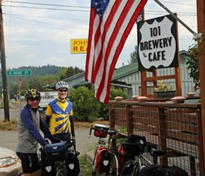 Ian and Steve at Twana Cafe