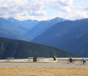 Barney and Linda leave Hurricane Ridge Summit area