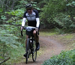 Ken on old road towards Hurricane Ridge