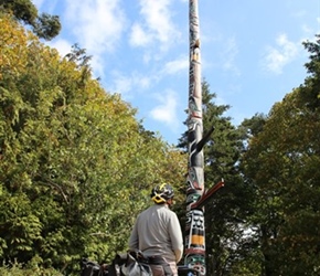 Worlds tallest totem pole