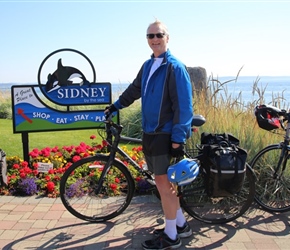 Jeff with Sidney sign