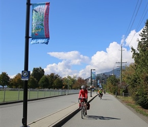 Ian on cyclepath