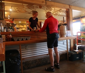 Tony at Base Camp cafe Powell River