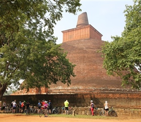 About to leave Jethawanaramaya Dagoba