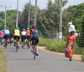 Lady carrying load