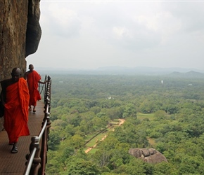 Monks at Sigiriya 