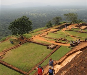 Tim, Mel and Tim on the summit of Sigiriya