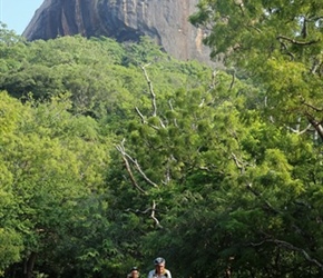 John Moares with Sigiriya looming behind