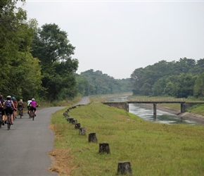 Along the canal near Mahiyangana