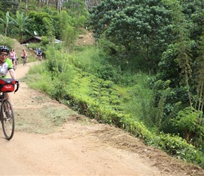 Ian along the Kelani Valley railway line