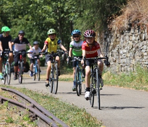 Huw, Harrison and Ewen on cyclepath