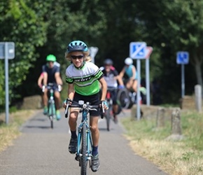 Ewen on cyclepath