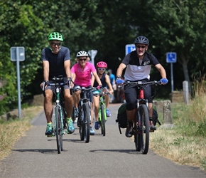 Gary and Jeremy on Ciney cyclepath