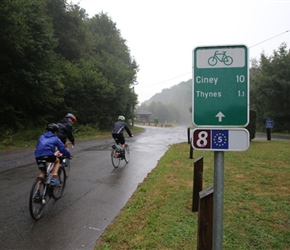 Cycle route 8 that took us back to the chateau 8