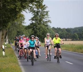 Anne Lise, Sarah Barwood and Fiona Rhodes near Proitze Muhle