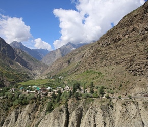 Village opposite Keylong