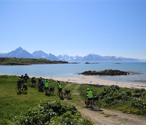 Picnic spot by the coast