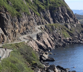 The road to Nysland hugged the cliffs in places