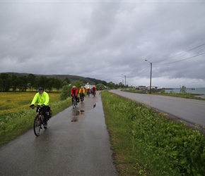 Setting out from Sortland in the rain