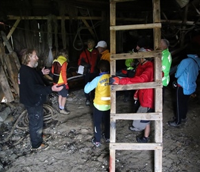 Pierre Christianson explains about the old farm