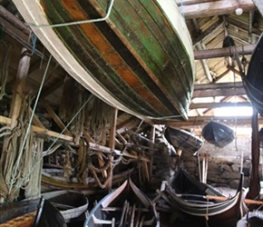 Boat shed at Skatnes Farm