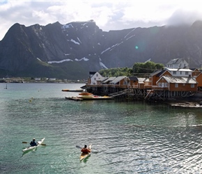 Kayaks at Reine