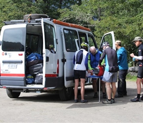 Morning tea on the 7 Lakes ride