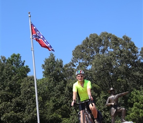 Phil and General Johnestons statue at Bentonville Battlefield